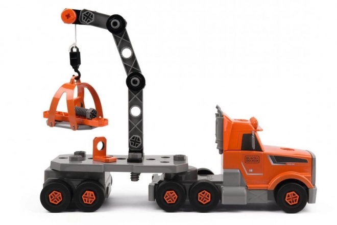 Smoby 3-in-1 Truck with Black+Decker Tools and Crane