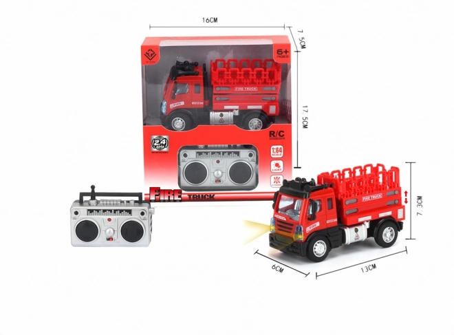 Mini brandweerwagen - technisch voertuig 1:64