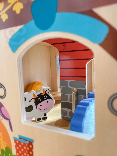 Mega Ferme figurines d'animaux étable et poulailler 18 pcs