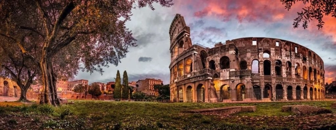 Ravensburger panoramapuzzel 1000 stukjes - Colosseum bij zonsondergang