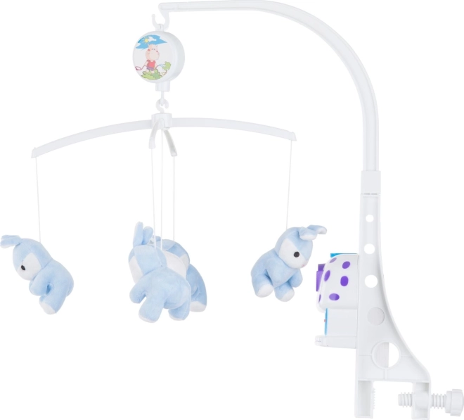 Musical Hanging Mobile Blue Bunnies CHIPOLINO
