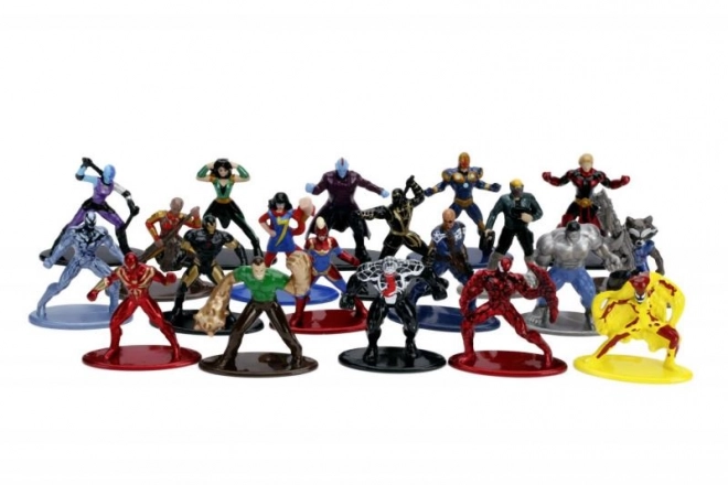 Figurines de collection en métal Marvel 20 pcs