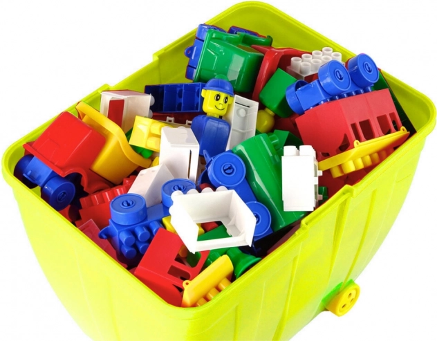 Large Set of Colorful Blocks K2 280 Pieces Yellow