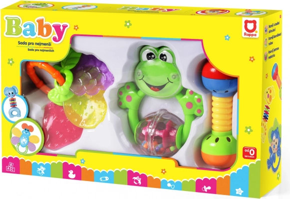 Set of 3 Baby Rattles and Teethers