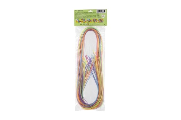 Gekleurde vlechtkoorden - 100cm 35 stuks