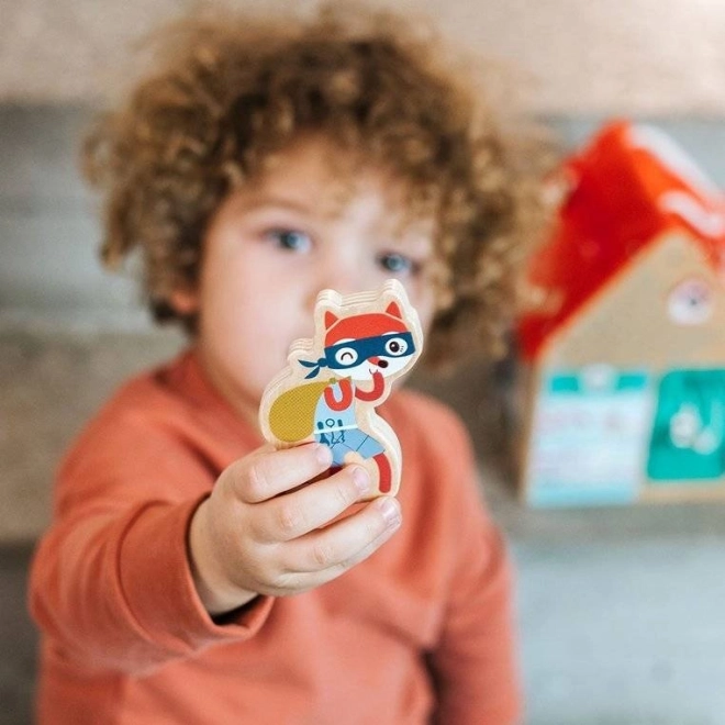 Lilliputiens – houten huisje met sloten
