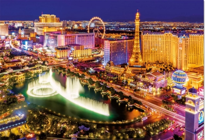 Puzzel 1000 stukken, Neon Las Vegas