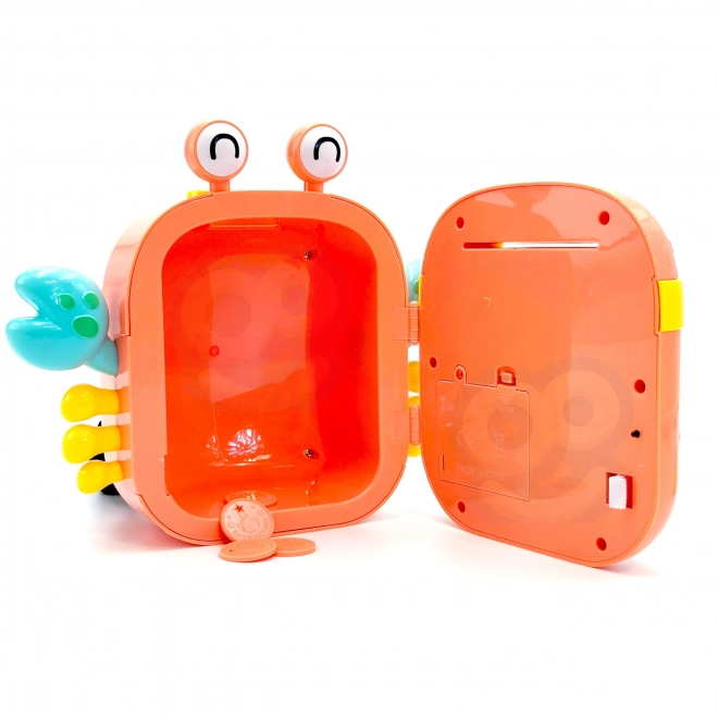 Elektronische spaarpot kluis met PIN Krab rugzak oranje