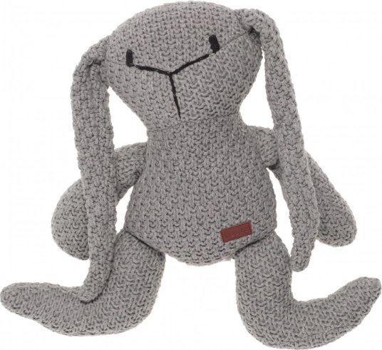Knitted Toy Rabbit, Grey