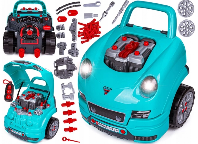 DIY Motor Master - set voor kleine monteur blauw