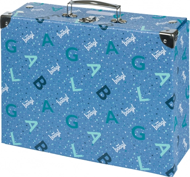 Mallette scolaire pliable Baagl avec ferrures – bleu