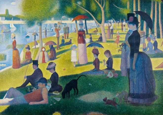 Puzzel Zondagnamiddag op het eiland La Grande Jatte 1000 stukjes