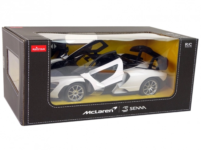 Auto R/C McLaren Senna Rastar 1:14 blanc avec télécommande