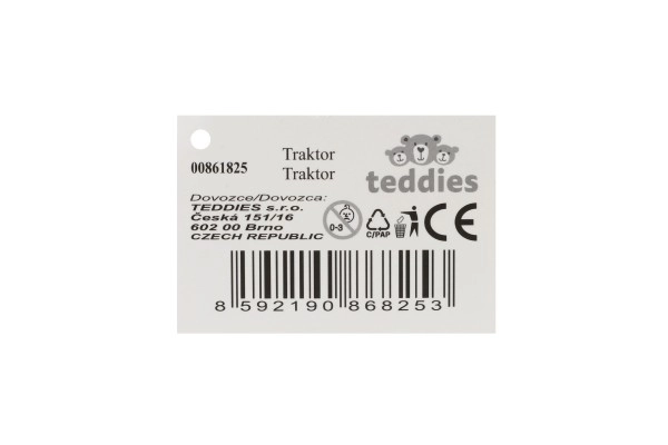 Tracteur en plastique avec remorque 31 cm