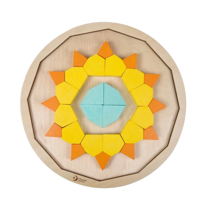 Puzzle mandala Montessori - motifs, formes et couleurs