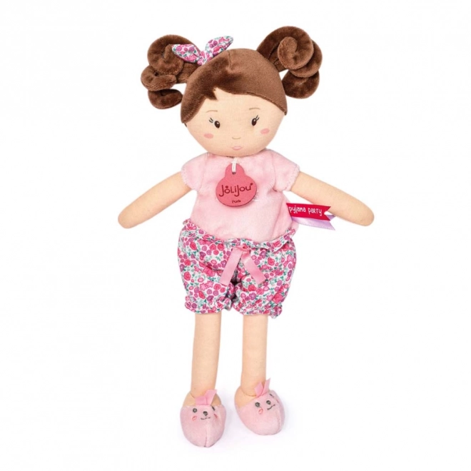 Doudou Jolijou Panenka LES PIPELLETTES 25 cm 1 ks – rose clair