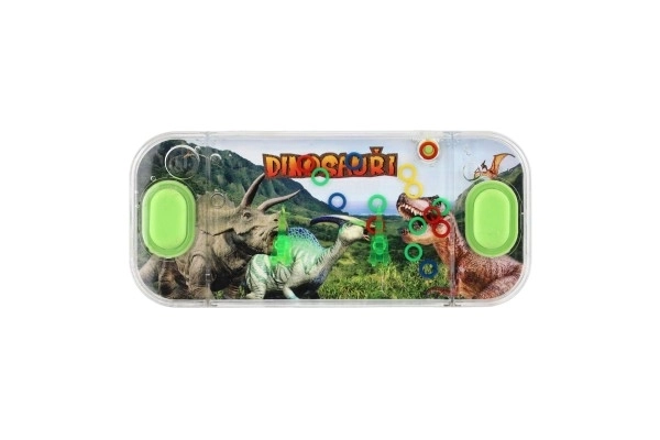 Water puzzelspel 15,5x7cm plastic dinosaurus 4 soorten 24 stuks in doos