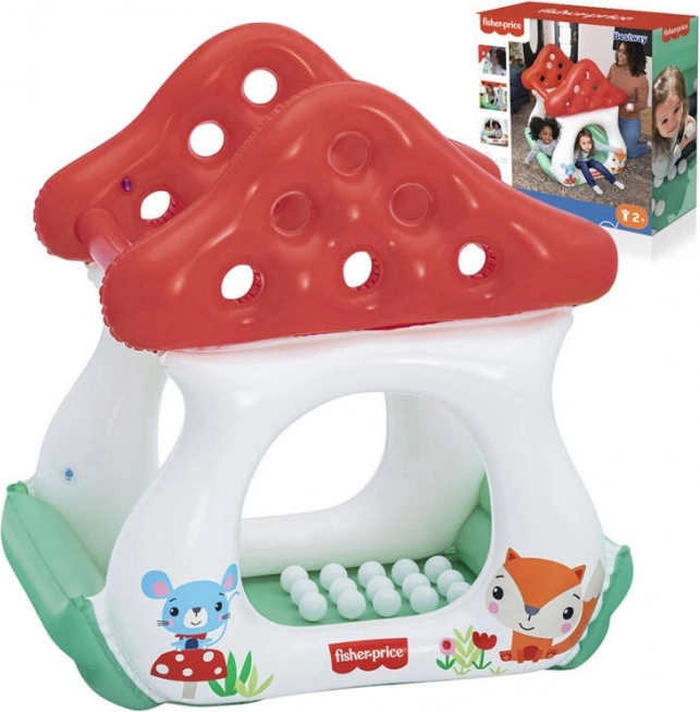 Maison gonflable avec balles Amanite tue-mouches Fisher Price