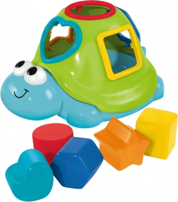Bathtub shape-sorting turtle