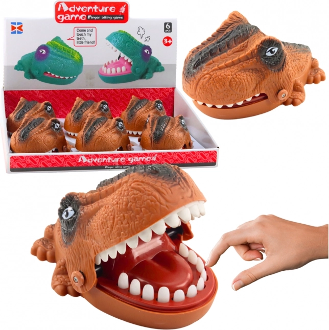 Jeu d’adresse Dinosaure mordeur attaquant Marron