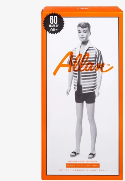 Verzamelbare Barbie Allan Pop voor 60e Verjaardag