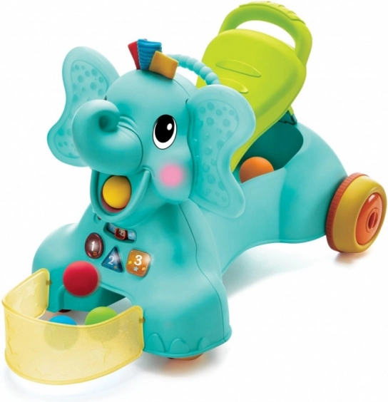 Trottinette sensorielle 3‑en‑1 éléphant INFANTINO