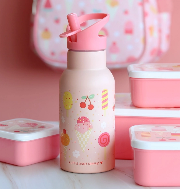 A Little Lovely Company Trinkflasche aus Edelstahl 500 ml – Eiscreme