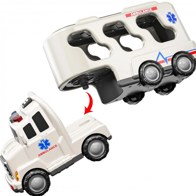 Kit de sauvetage Woopie avec camion de remorquage et 5 voitures