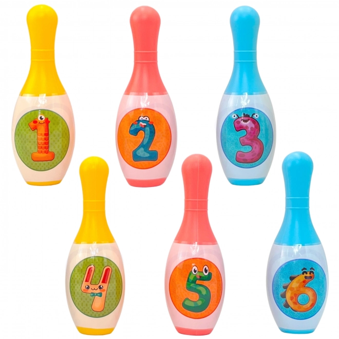 Quilles pour enfants avec animaux et chiffres