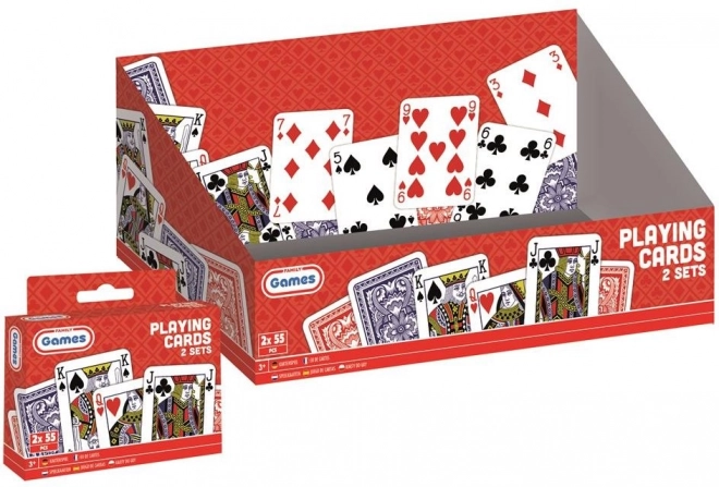 Grafix Spielkarten-Set 2x55 Stk.