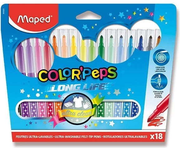 Stiften Maped Color'Peps Long Life 18 stuks