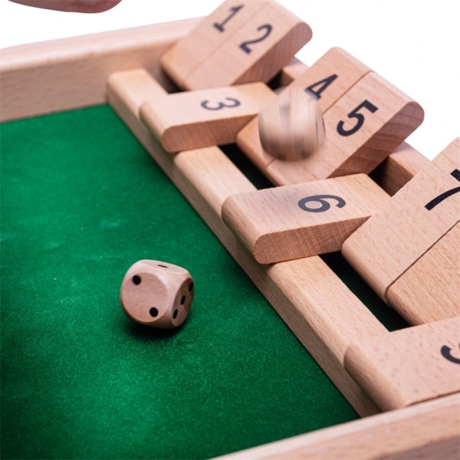 wooden game Shut the Box BIGJIGS TOYS