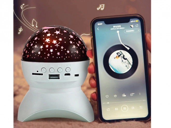 Projecteur de ciel étoilé avec LED et haut-parleur Bluetooth
