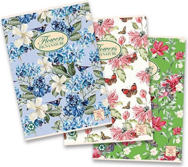 Schoolschrift A4 Flowers, geruit, 40 bladen