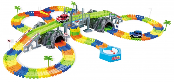 Flexible Track with Two Tunnels