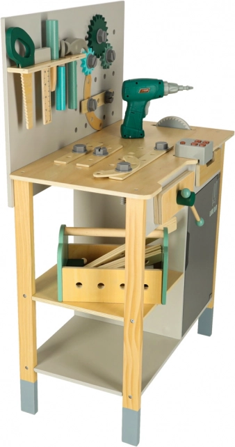 Lulilo Fikso houten workshop set kleine doe-het-zelver met gereedschap