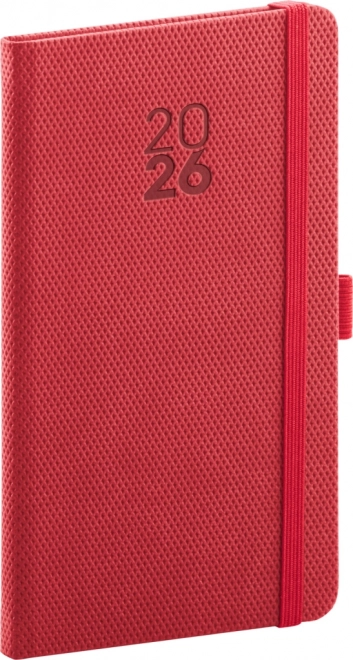 Pocket Diary Notique Diamante 2026 Red