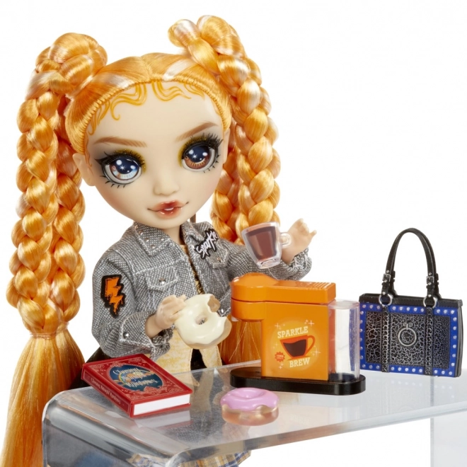 Rainbow High Glitter & Shine Modepop - Clementine (Oranje)