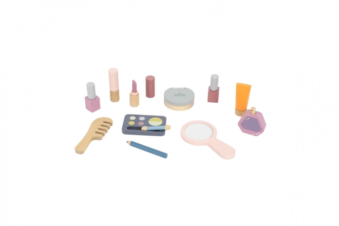 Houten make-up set