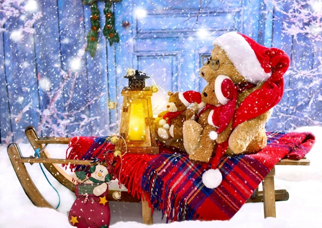 Enjoy puzzle Bears in Santa Hats 1000 pieces