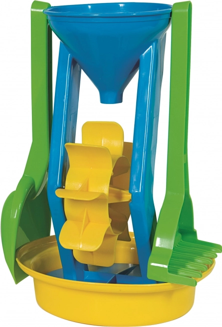Androni sand set with mill, height 26 cm – Blue