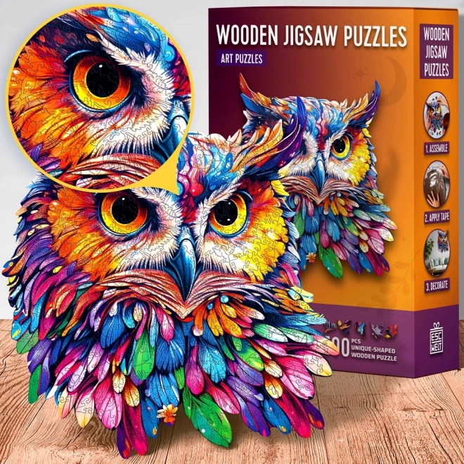 Houten puzzel Uil 500 stukjes