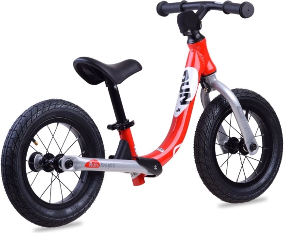 RoyalBaby Run Little Knight 12" Balance Bike with Inflatable Wheels – Red