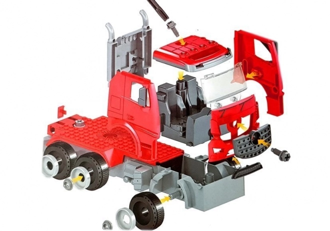 Set DIY Fire Truck 2-in-1 with Interchangeable Lifts