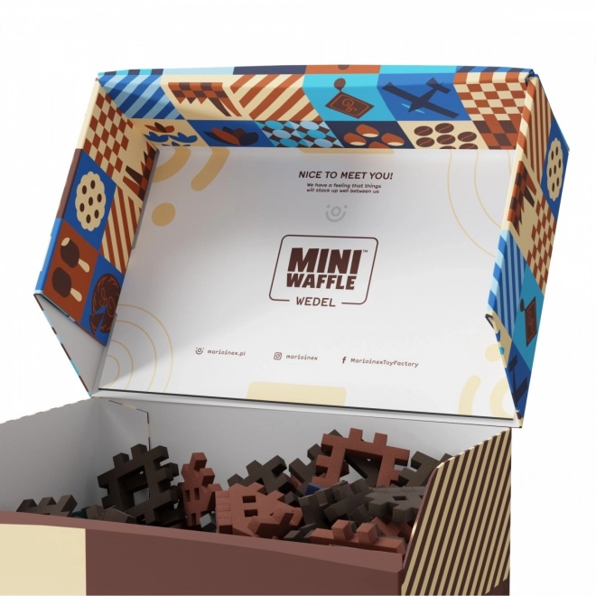 Bouwpakket Mini Waffle - Wedel Chocoladefabriek, 230 stukken