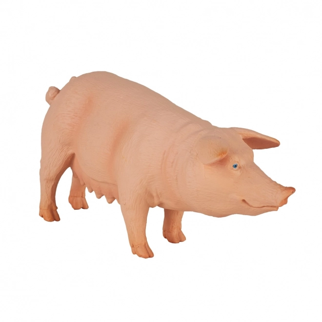 Realistische Kunststofffigur einer Sau
