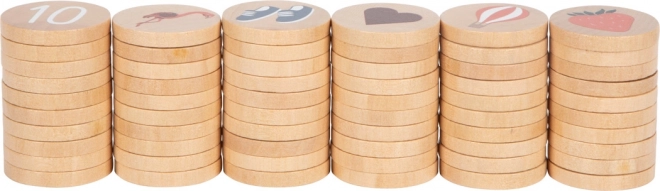 Kleine voet Plaatjes-inleg puzzel sorteren