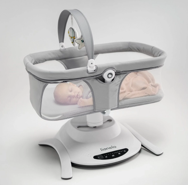 LIONELO Baby ligstoel Bella Set Grijs Beton 2v1