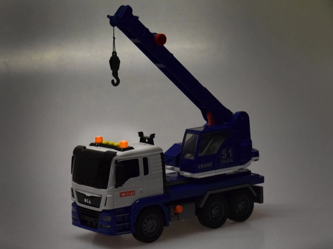 Rotating Construction Crane Toy with Lights and Sound