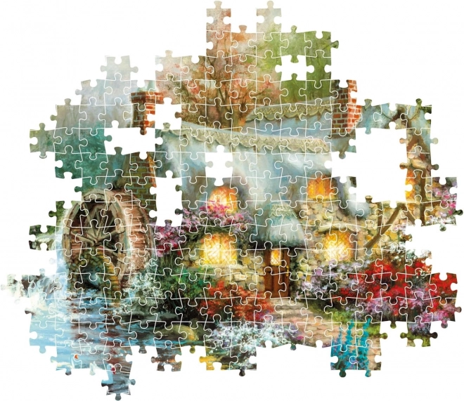 Puzzel 1500 stukken Compact onderkomen op het platteland